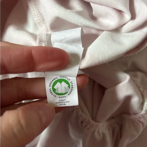 Monica + Andy Organic Life of the Party Dress Pink White Check Maternity - Picture 11 of 14